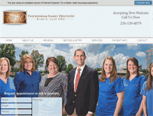 Tablet Screenshot of hsvdentist.com